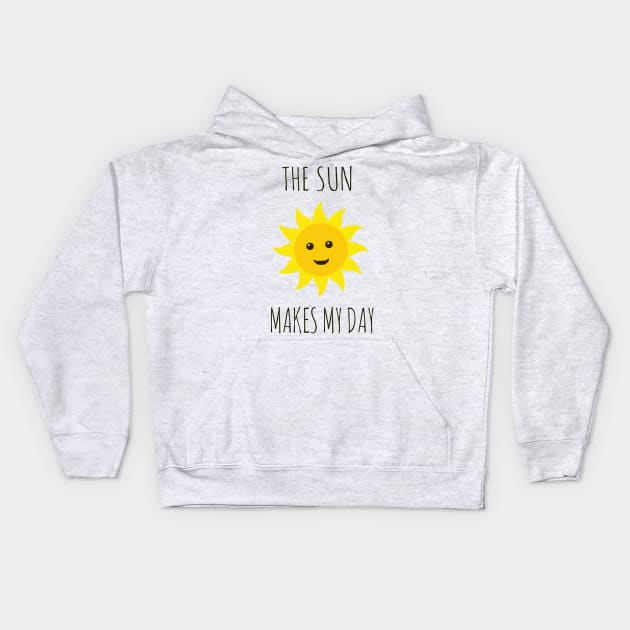 The sun makes my day Kids Hoodie by wanungara